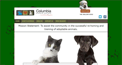 Desktop Screenshot of columbiahumane.com
